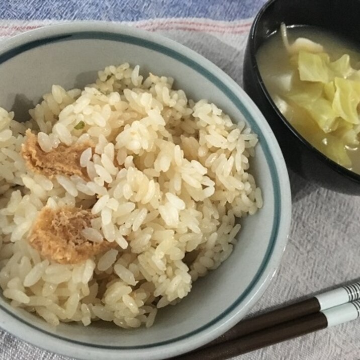 カップうどん炊き込みご飯